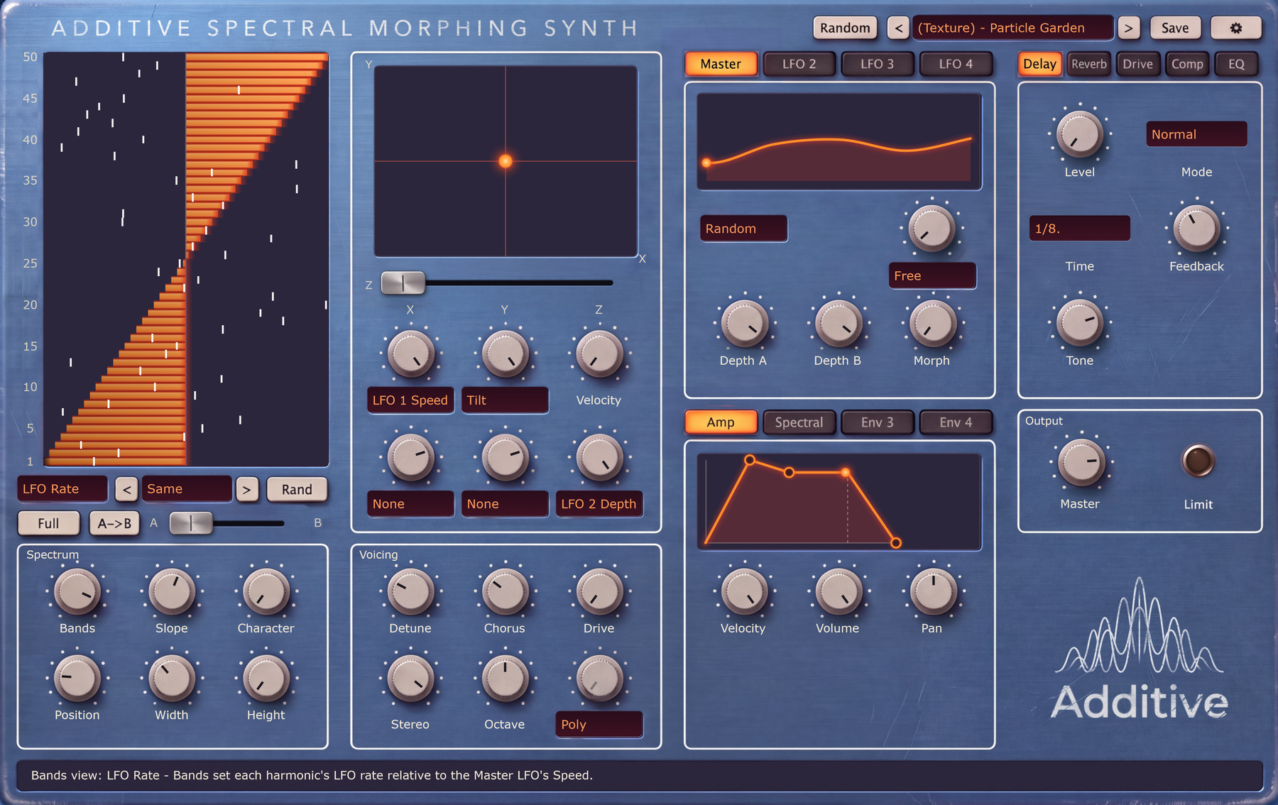 Additive showing the harmonic LFO Rate view