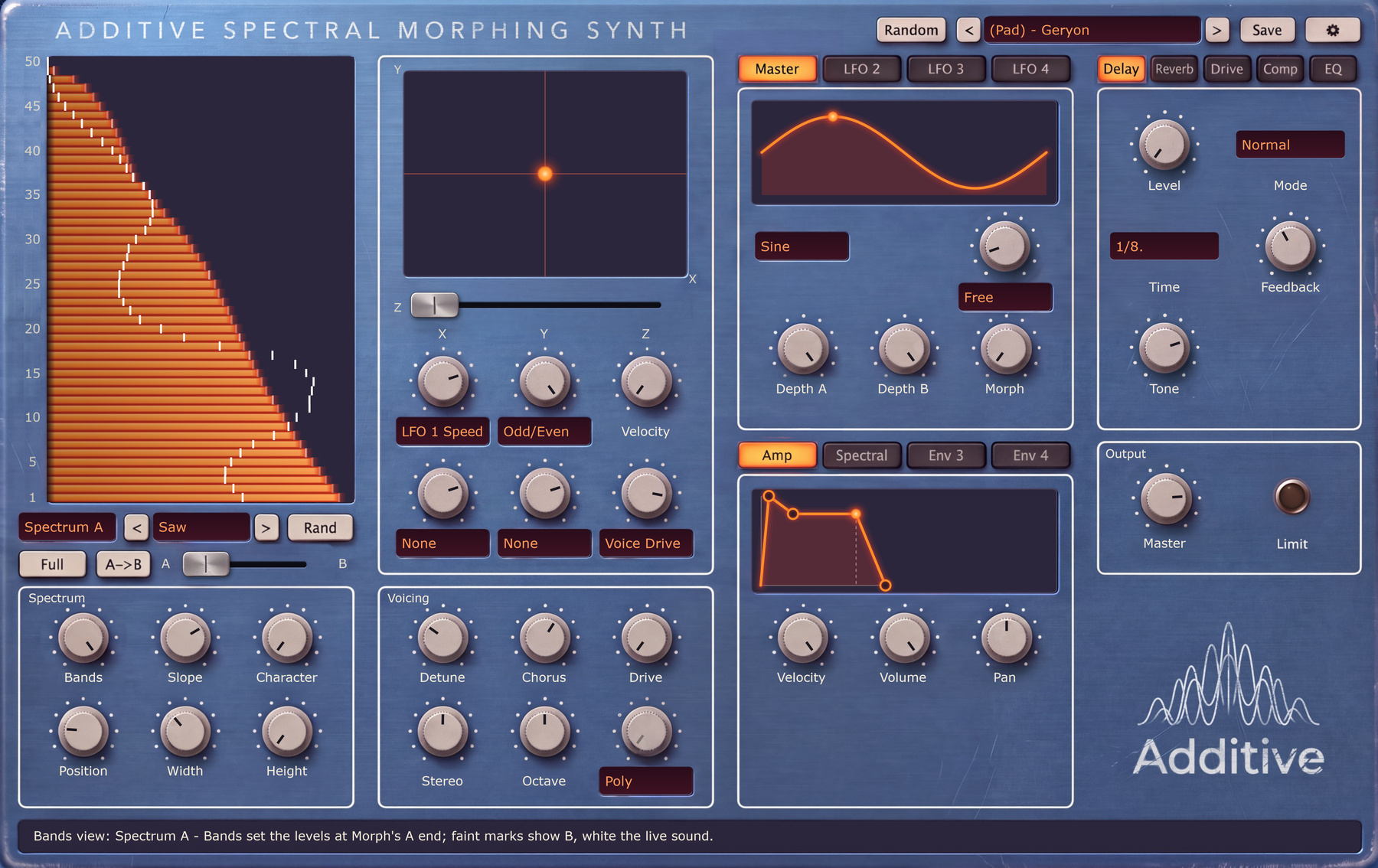 Additive synthesizer in its Hardware theme