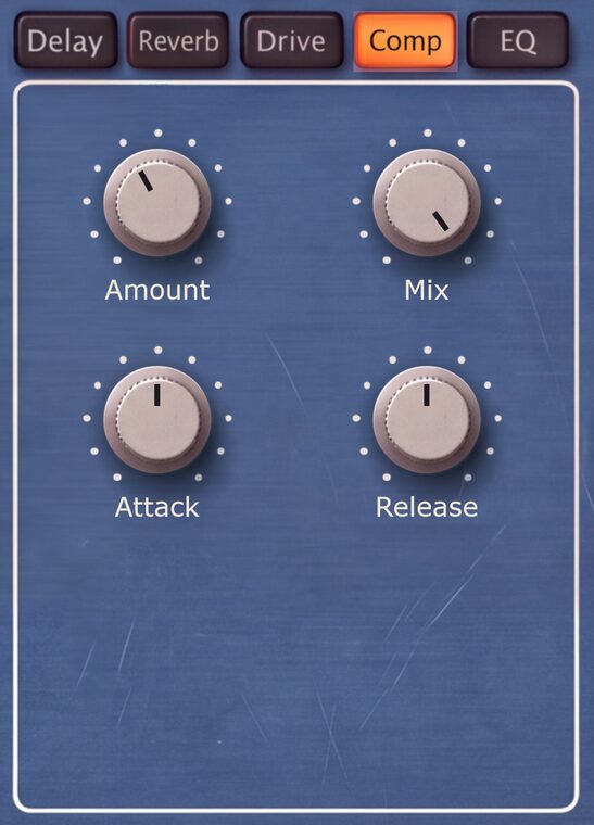The FX panel on its Comp tab