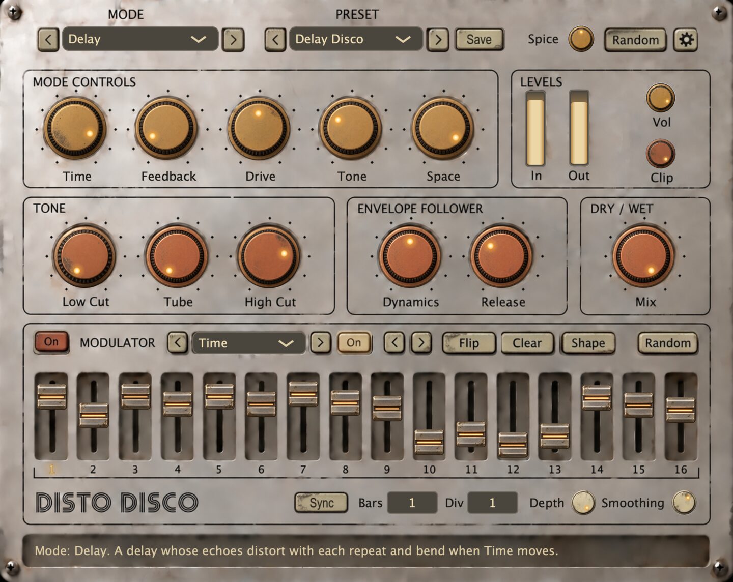 Disto Disco plugin interface