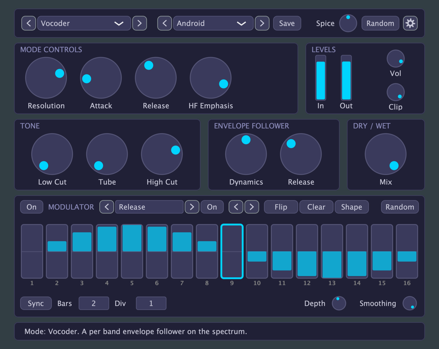 Disto Disco in Vocoder mode